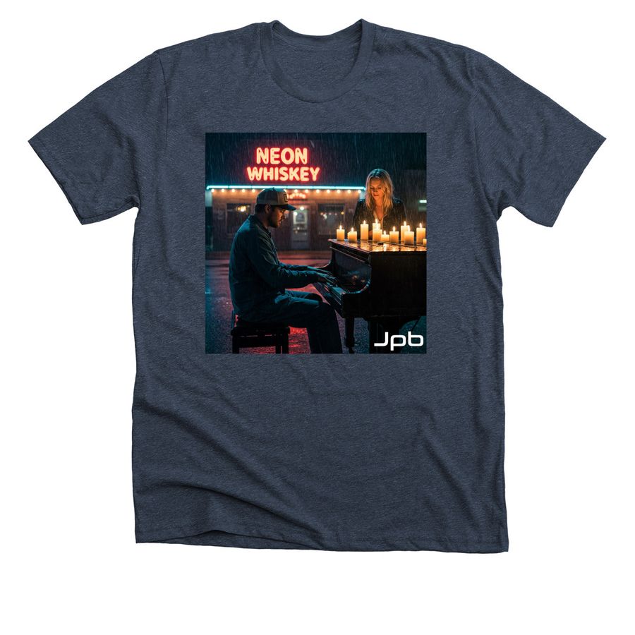 Neon Whiskey Piano shirt by Jonathan Pierce Band